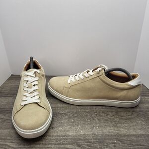 Allen Edmonds CourtSide Sneaker Sand Suede Beige Size 9 D Mens New